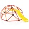 Outdoor Kids Climbing Dome with Slide and Fabric Cushion for Backyard Fun